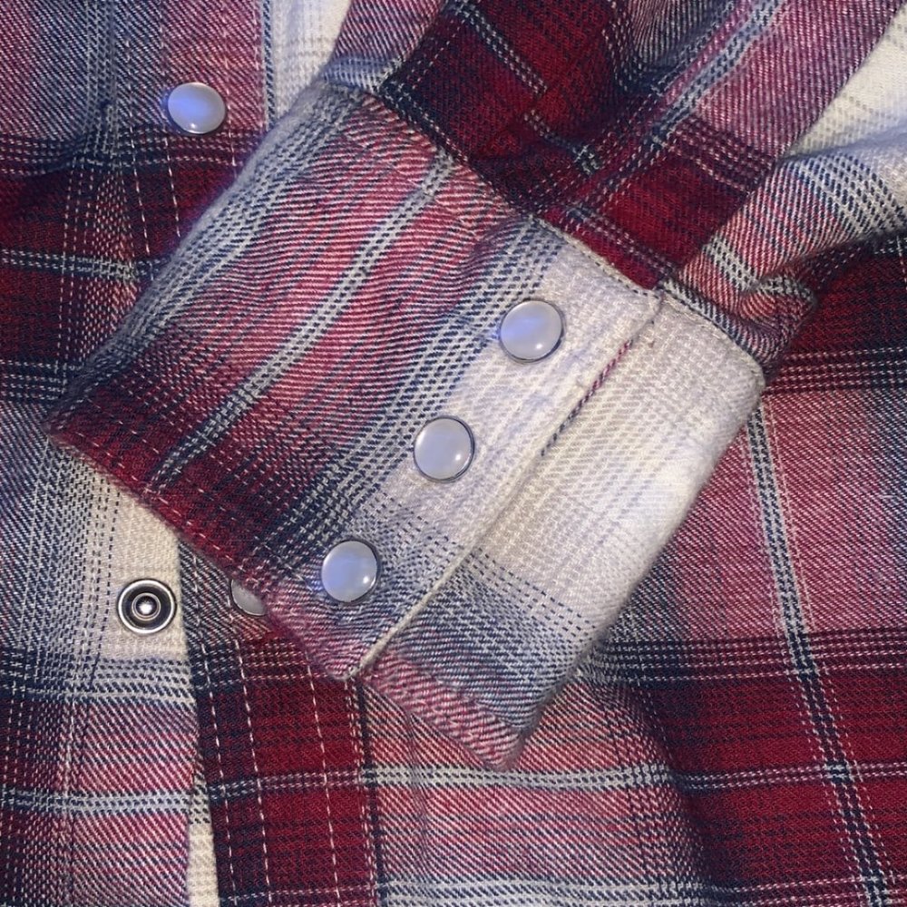 Mens Medium Red Flannel shirt